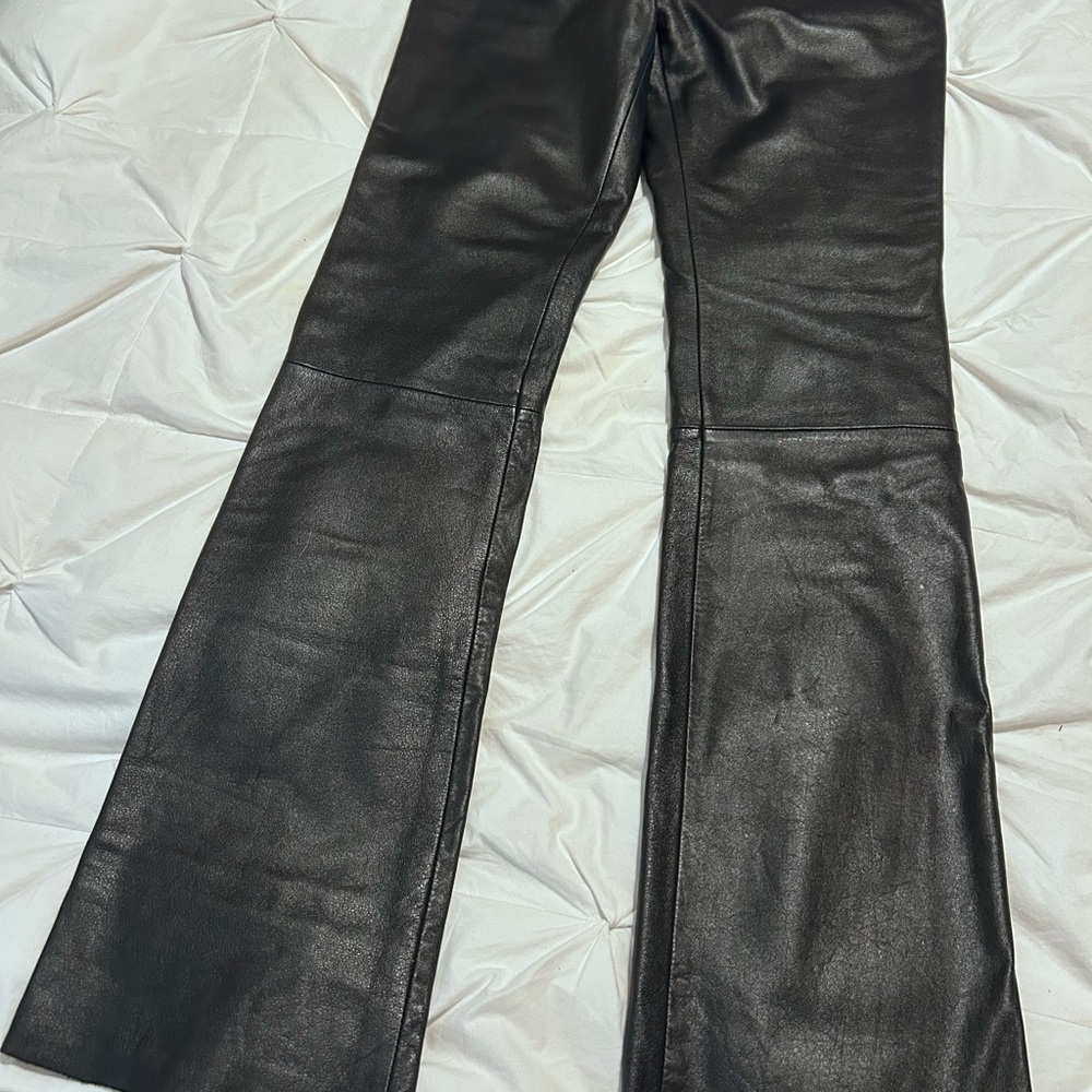 Wilsons Leather Dark Flare Pants